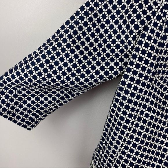 LAUNDRY by Shelli Segal Black White Mosaic Pattern Blazer Jacket Size 6 - Picture 9 of 11